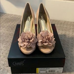 Carlos flower heels